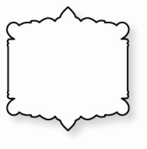 Papertrey Ink - Boutique Borders: Thanks Die