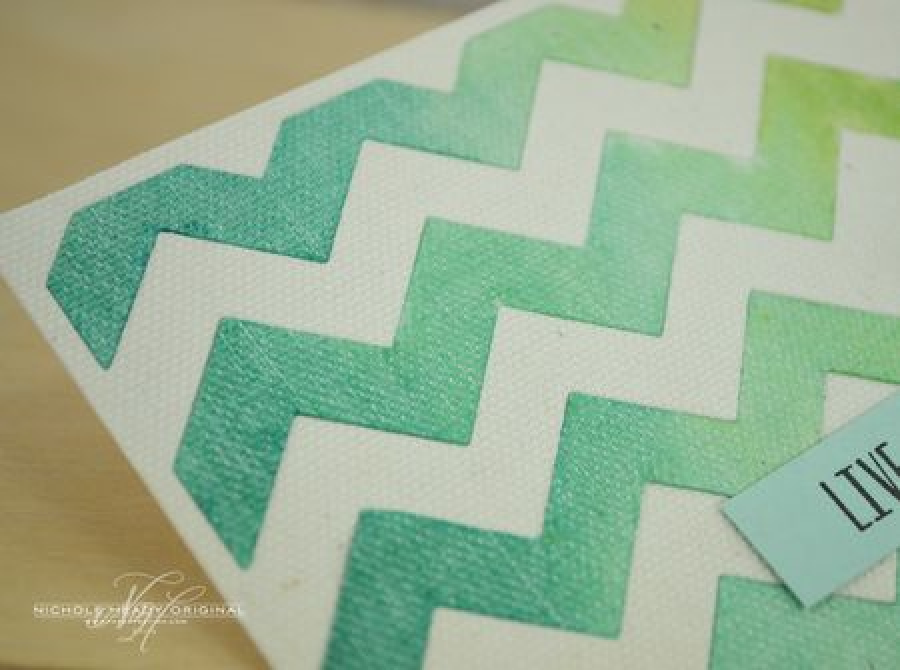 Papertrey Ink - Cover Plate: Chevron Horizontal Die