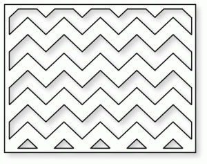 Papertrey Ink - Cover Plate: Chevron Horizontal Die
