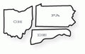 Papertrey Ink - United States: OH, PA, DE Die