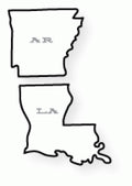 Papertrey Ink - United States: LA, AR Die