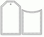 Papertrey Ink - Stitched Tag Die