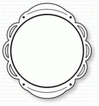 Papertrey Ink - Scene It: Doily Tag Base Die