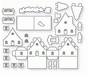 Papertrey Ink - Petite Places: Holiday Lane Die