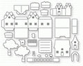 Papertrey Ink - Petite Places: Home & Garden Die