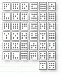 Papertrey Ink - Tiny Stitched Alphabet Blocks Die