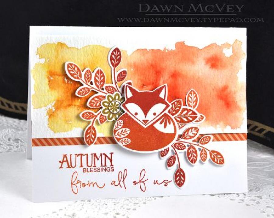 Papertrey Ink - Stylized Autumn Die