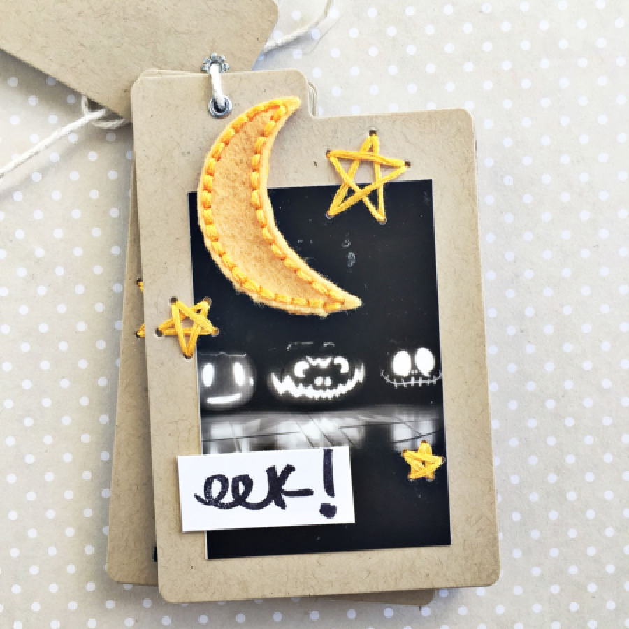 Papertrey Ink - Stitched Moon & Sketched Stars Die
