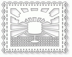 Papertrey Ink - Fiesta Flag: Birthday Flag Die
