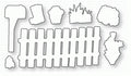 Papertrey Ink - Fence Line: Spring Die