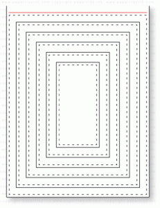 Papertrey Ink - Noted: Simply Stitched A2 Vertical Die