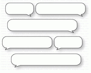 Papertrey Ink - Hashtag Everything Text Bubbles Die