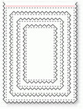 Papertrey Ink - Noted: Pinked A2 Vertical Die