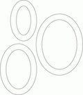 Papertrey Ink - Pierced Feature Frames: Oval Die