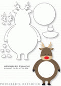 Papertrey Ink - Potbellies: Reindeer Die