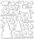 Papertrey Ink - Floral Fantasy: Christmas Die Collection (set of 2)