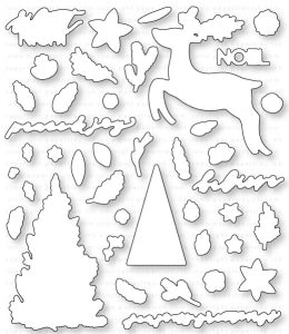 Papertrey Ink - Floral Fantasy: Christmas Die Collection (set of 2)