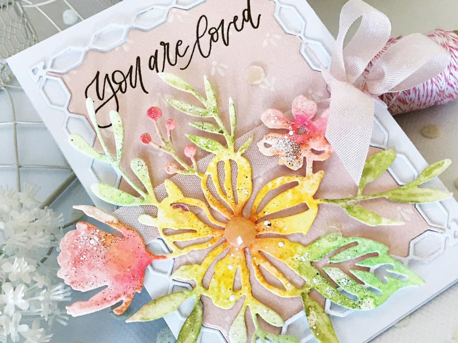 Bouquet Backdrop Die