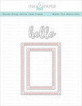 Border Bling: Skinny Vees Frames Die