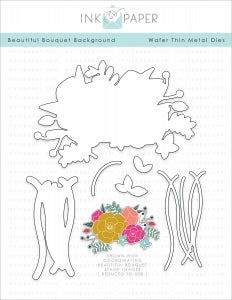 Beautiful Bouquet Background Die