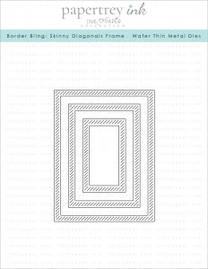 Border Bling: Skinny Diagonals Frame Die