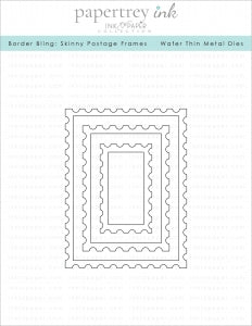 Border Bling: Skinny Postage Frames Die