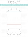 Tent Style Packaging: Holiday House Die