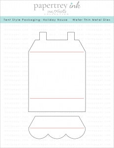 Tent Style Packaging: Holiday House Die
