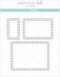 Border Bling: Skinny Heart Frames Die