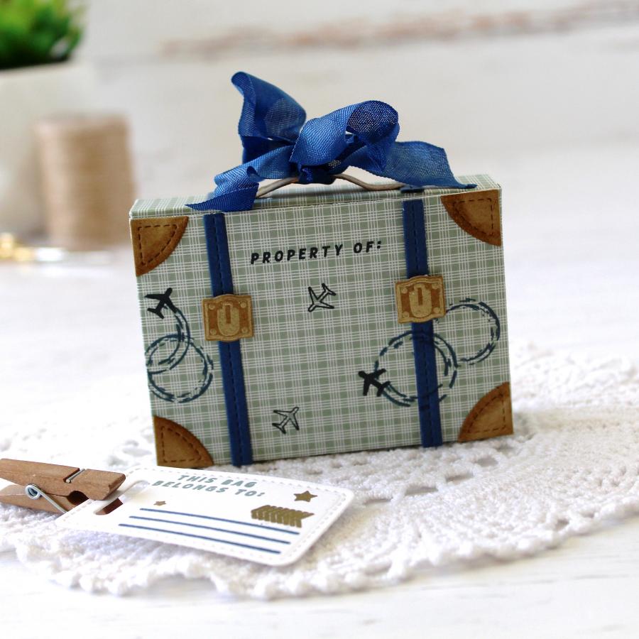 Vintage Travel Suitcase Die