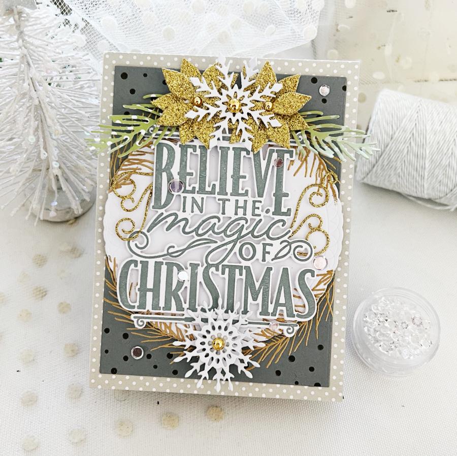 Grand Christmas Sentiments Die