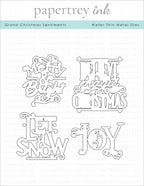 Grand Christmas Sentiments Die