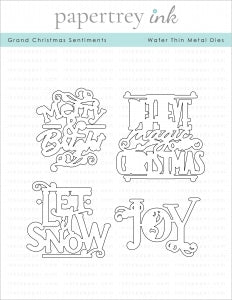 Grand Christmas Sentiments Die