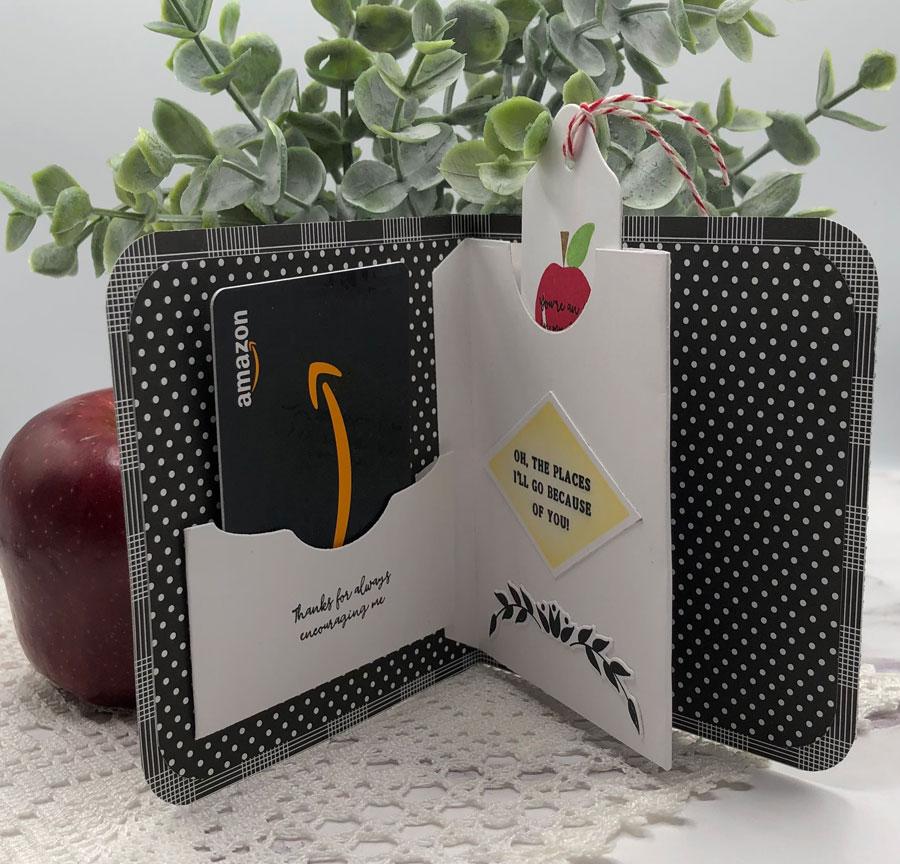Go-To Gift Card Holder: Book Pockets Die