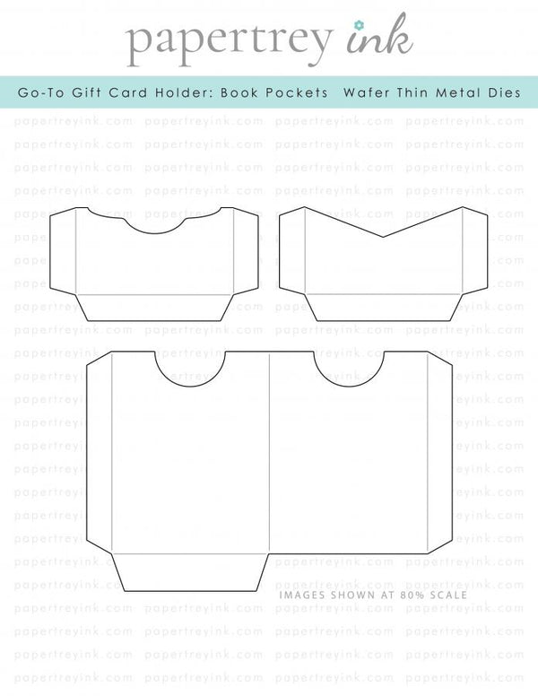 Go-To Gift Card Holder: Book Pockets Die