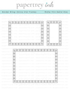 Border Bling: Skinny Star Frames Die