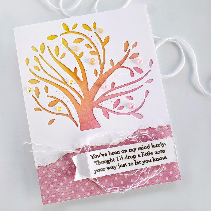 Elegant Edges: Wispy Tree Die