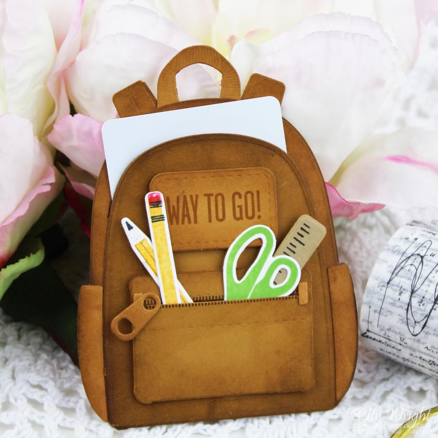 Go-To Gift Card Holder: Backpack Accessories Die