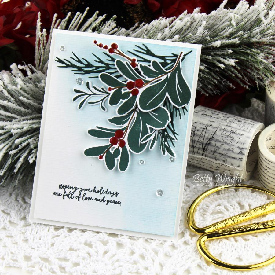 Very Berry Mistletoe Die