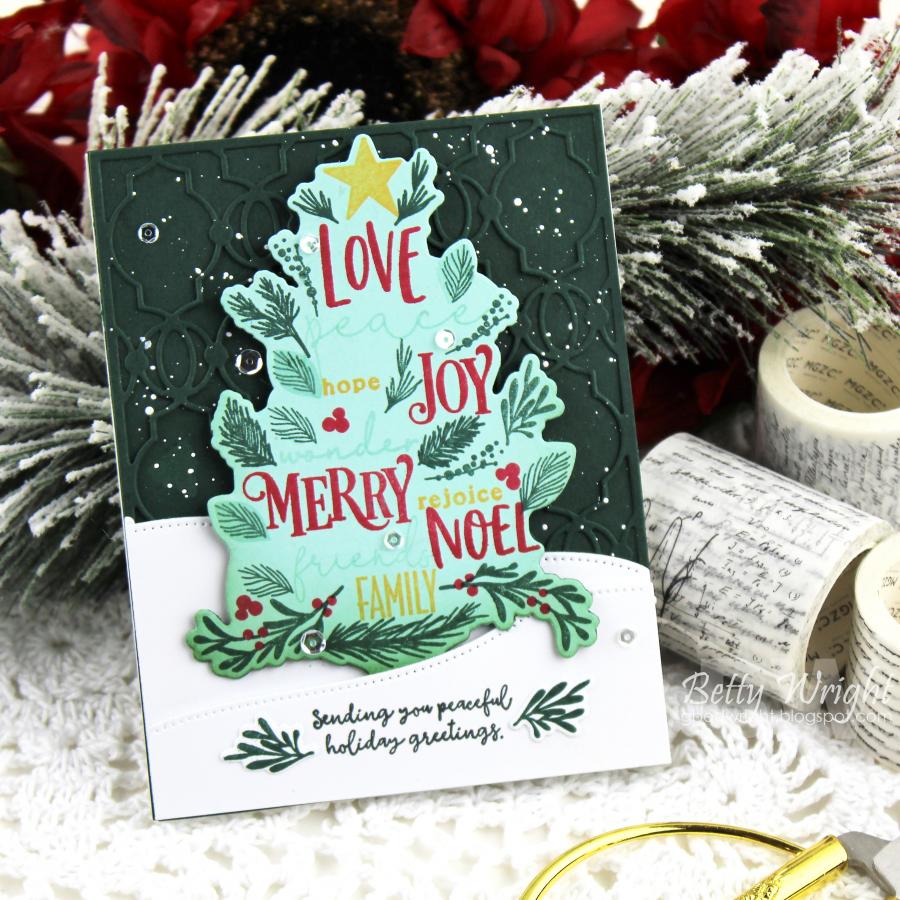 Merry Christmas Tree Die