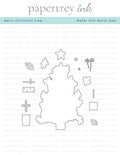 Merry Christmas Tree Die