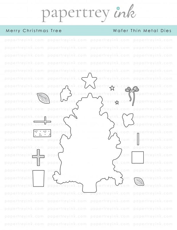 Merry Christmas Tree Die