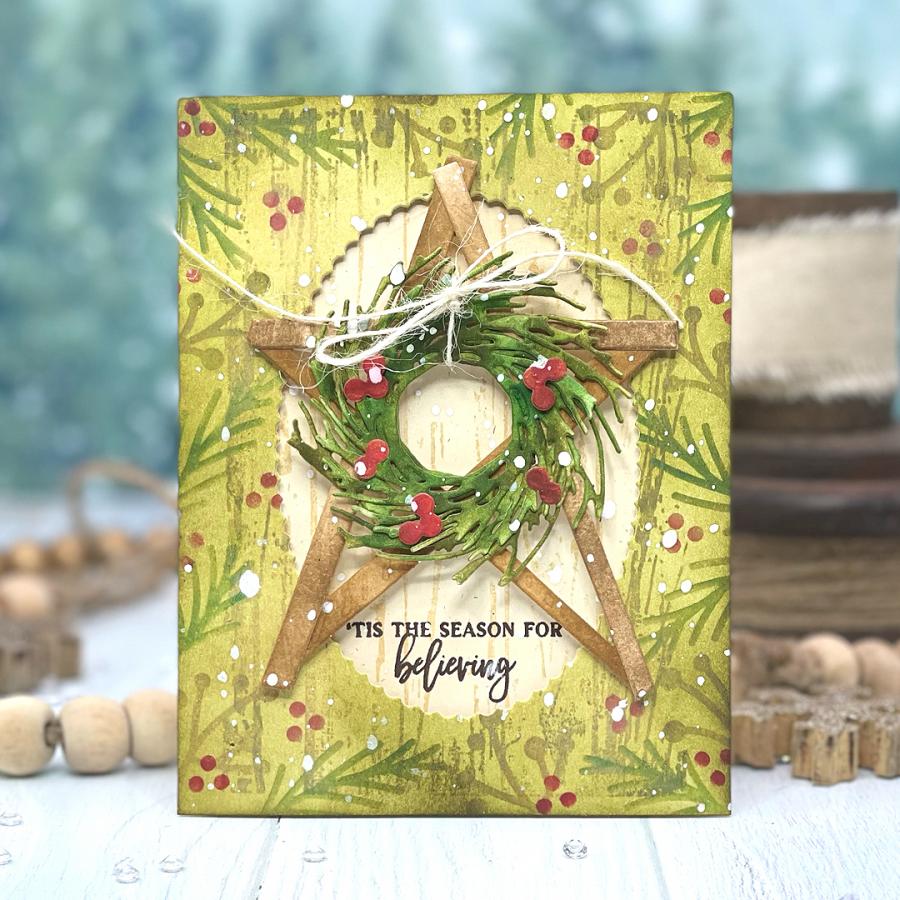 Rustic Wood Star Die