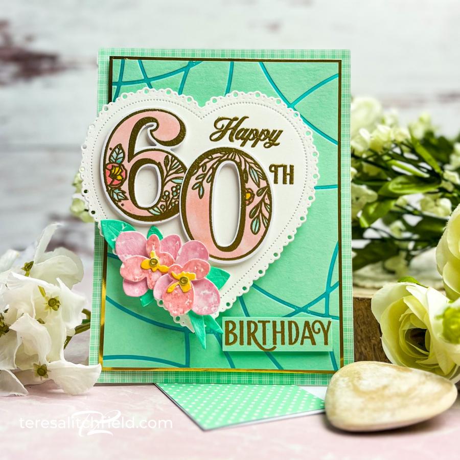 Fancy Floral Numbers Die