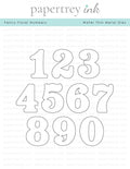 Fancy Floral Numbers Die