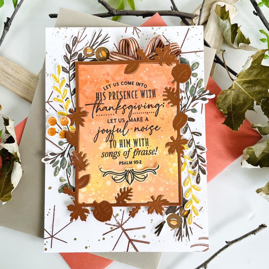 Border Bling: Falling Leaves Die