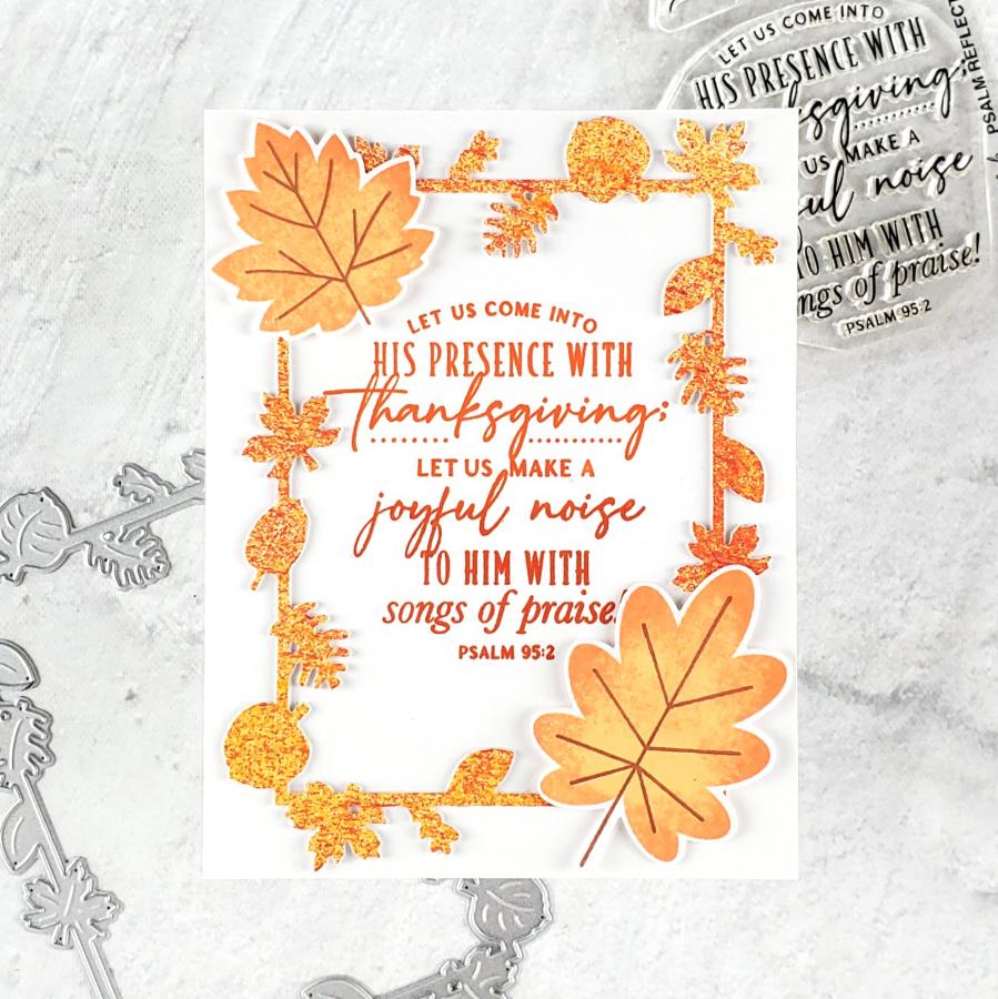 Border Bling: Falling Leaves Die