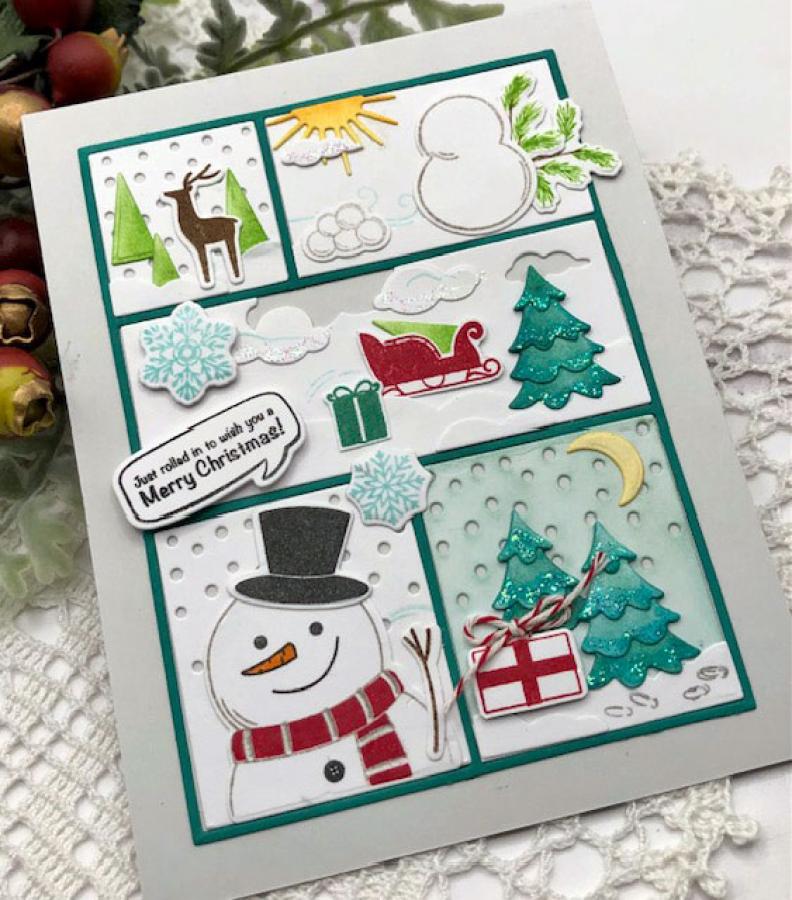 Christmas in Frames Die