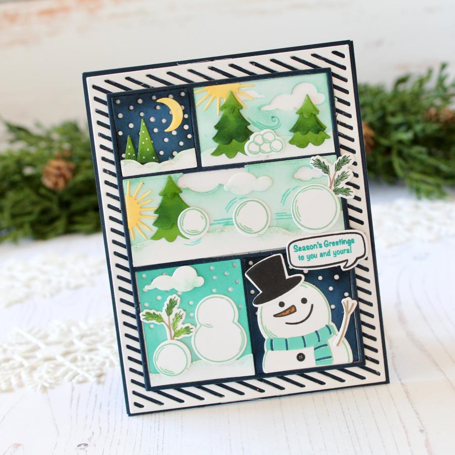Christmas in Frames Die
