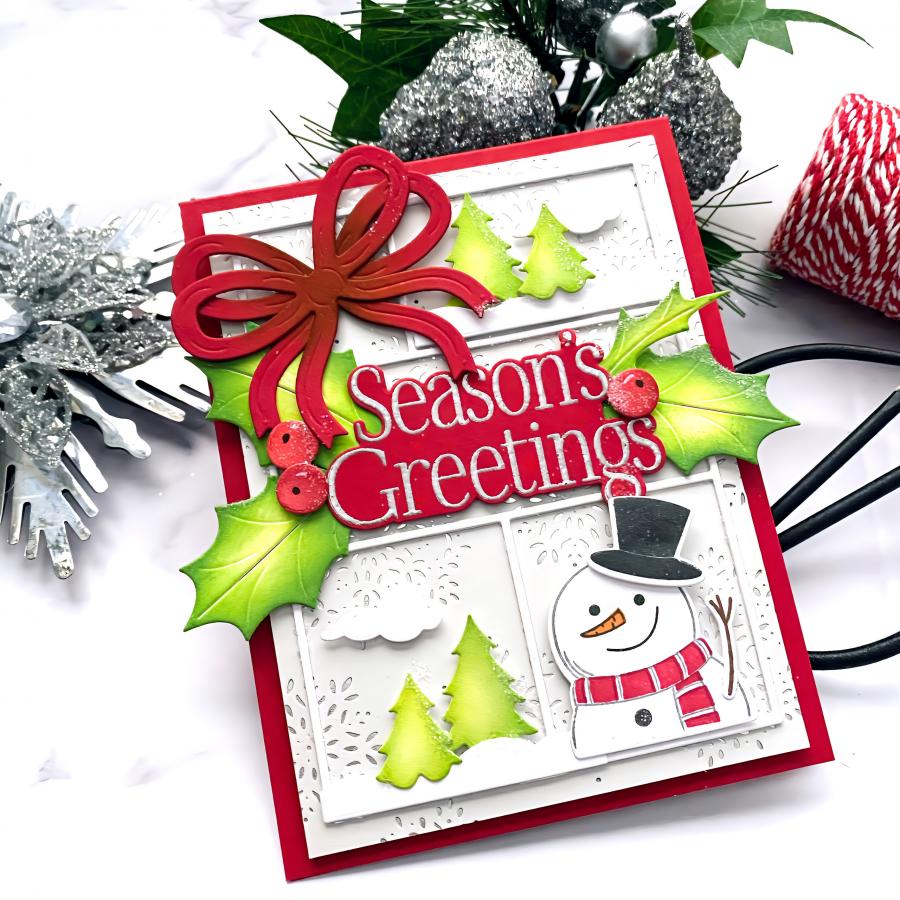Christmas in Frames Die